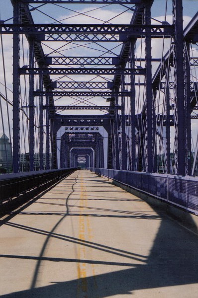 Photo Historic L N Railroad Purple People Bridge Connecting