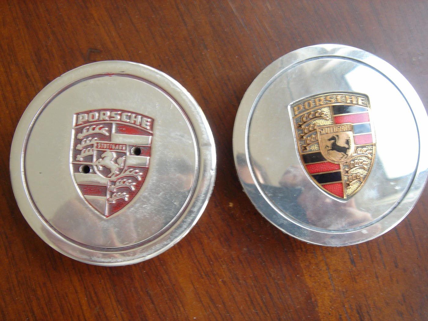 FS 4 polished porsche center caps