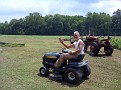 There is about 2 acres of grass to cut.