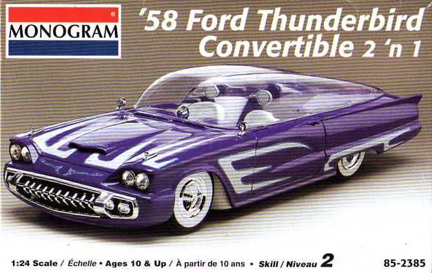 Monogram Mod 5813 Photo: Monogram 1958 Ford Thunderbird Convertible 005 | MONOGRAM '58 ...