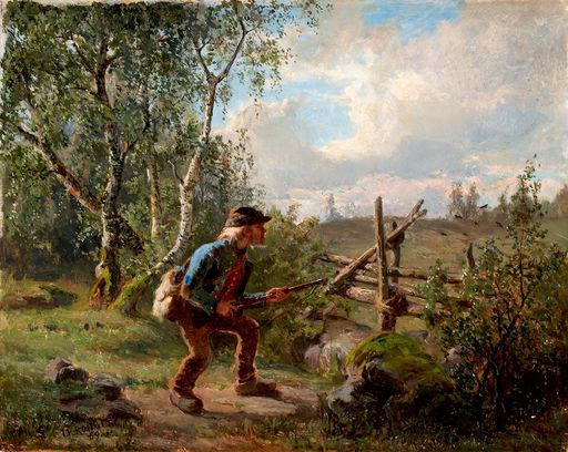 Hunter by the Fence (1869)