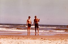 E. Ray Austin and a buddy. China Beach RVN, about 1971-1972