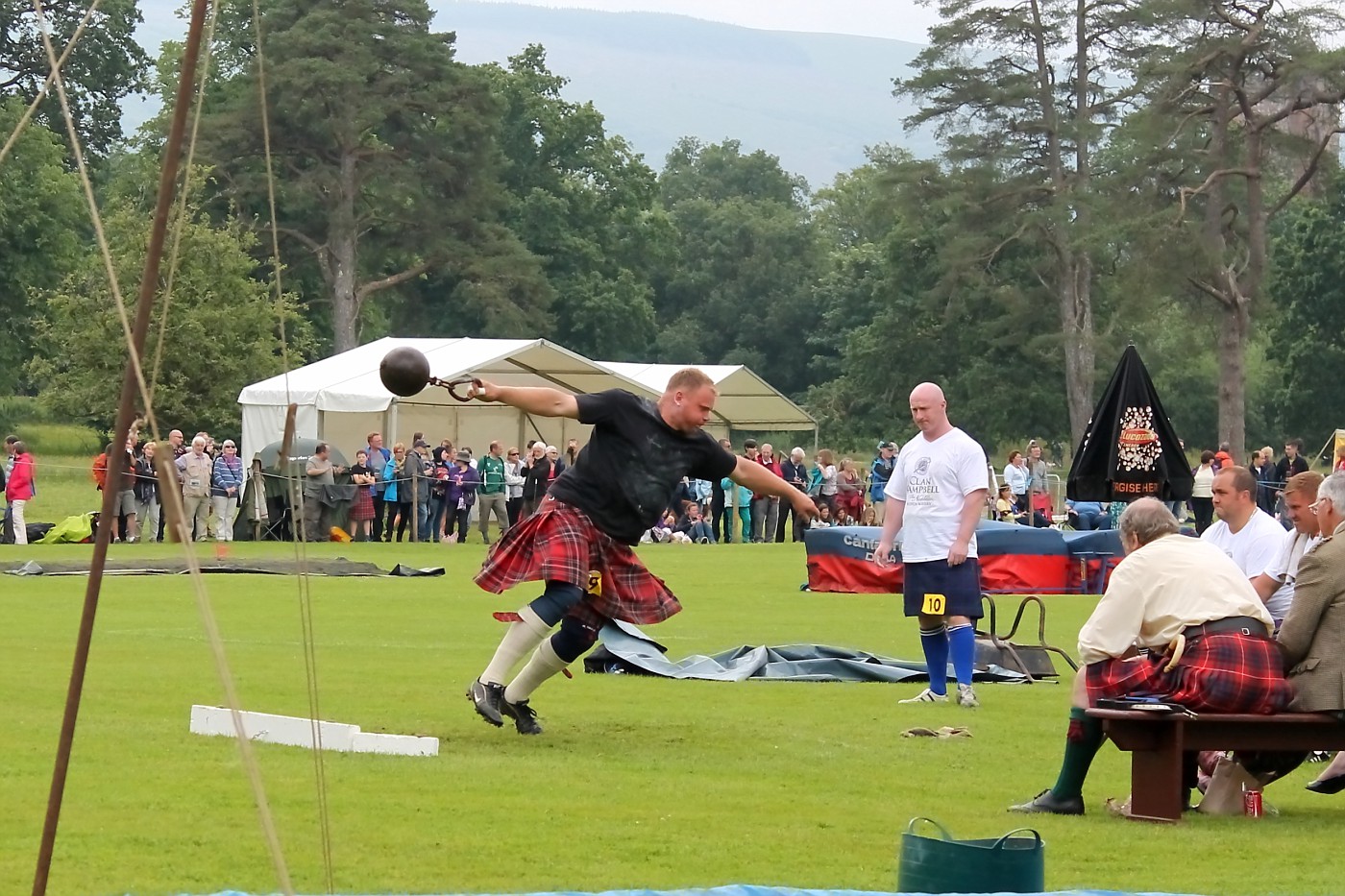 Photo: Highland games at Inveraray Castle, weight throw | from Glasgow ...