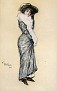 Portrait of a Lady in Blue Dress [1906]