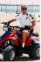 Suzuki ATV on the beach, Huntington Beach, CA, Police