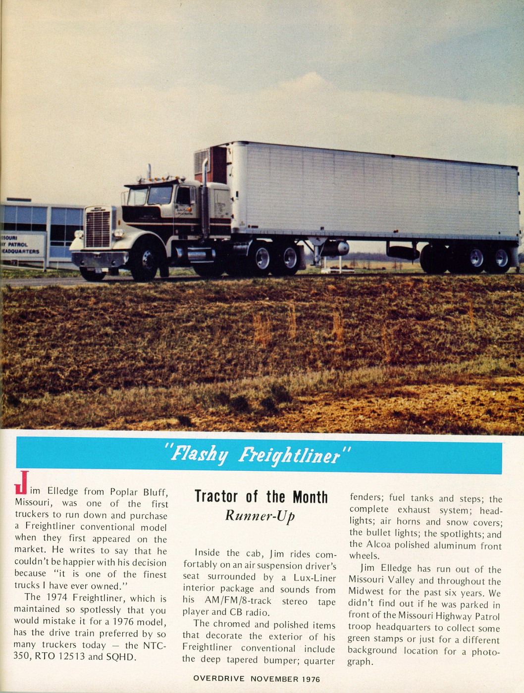 Photo: November 1976 2nd Runner-up | 11 Overdrive Magazine 