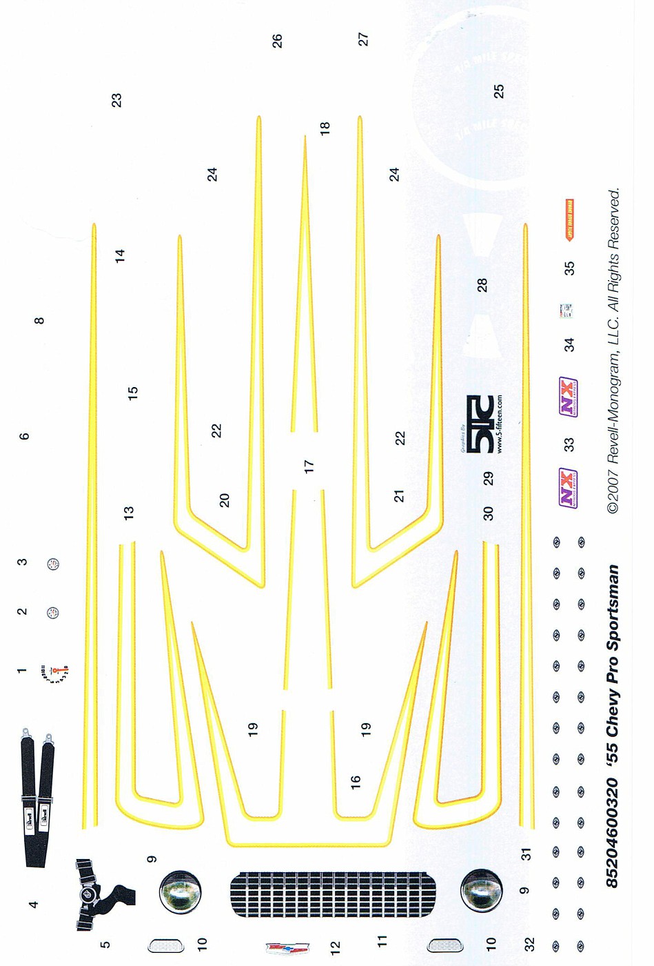 Photo Decals REVELL '55 Chevy Pro Sportstman album DRASTIC