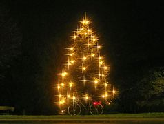 Radelnder Weihnachtsbaum :-)