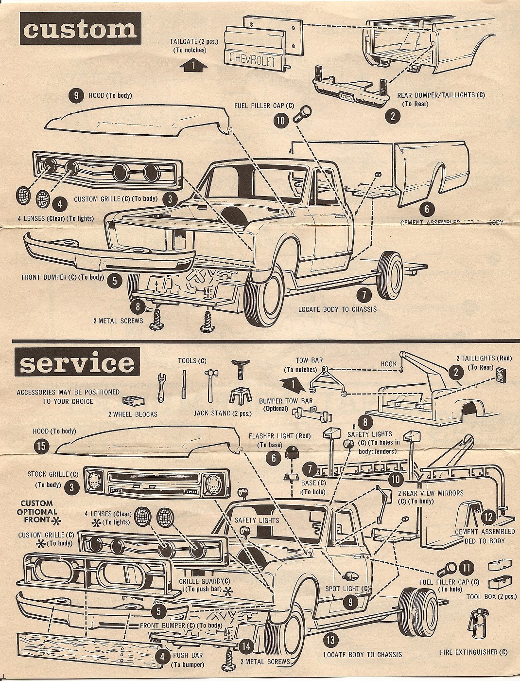 Photo: scan0162 | AMT 1967 Chevy Fleetside Custom Pickup #8747 album ...