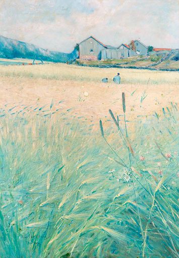 Harvest Time on the West Coast of Sweden (1886)