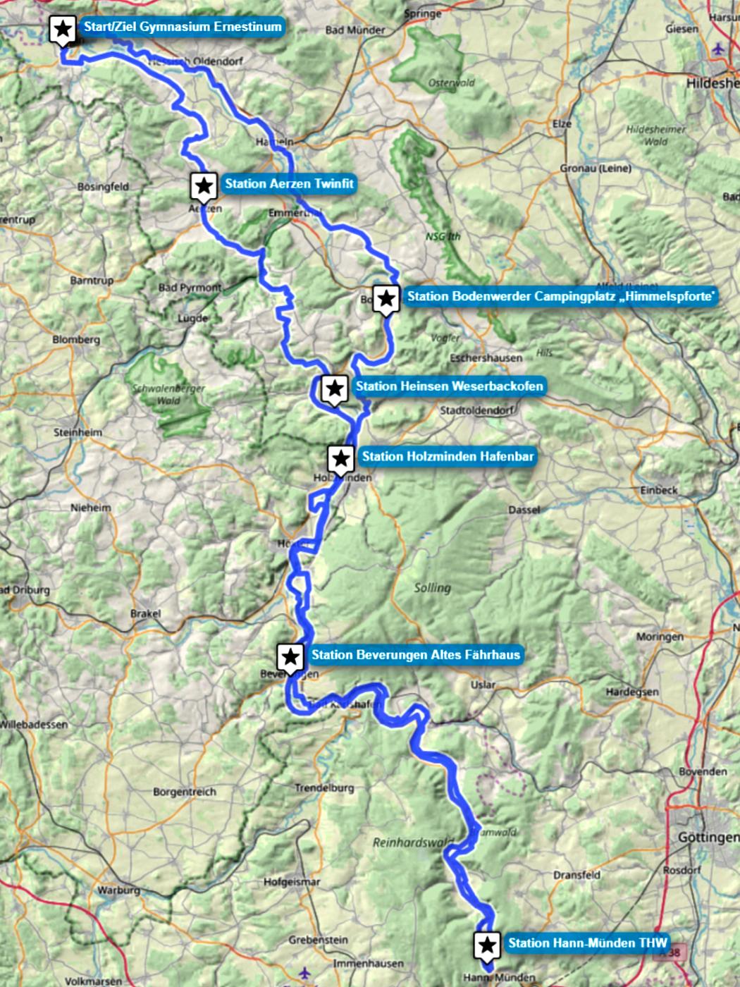 Route - 300 km