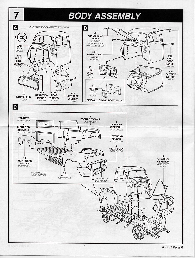 Photo: 1950 Ford F1 PickUp Page 6 | REVELL '50 Ford F-1 Pickup #85-7203 ...