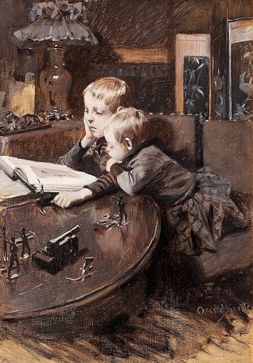 Children Reading (undated)