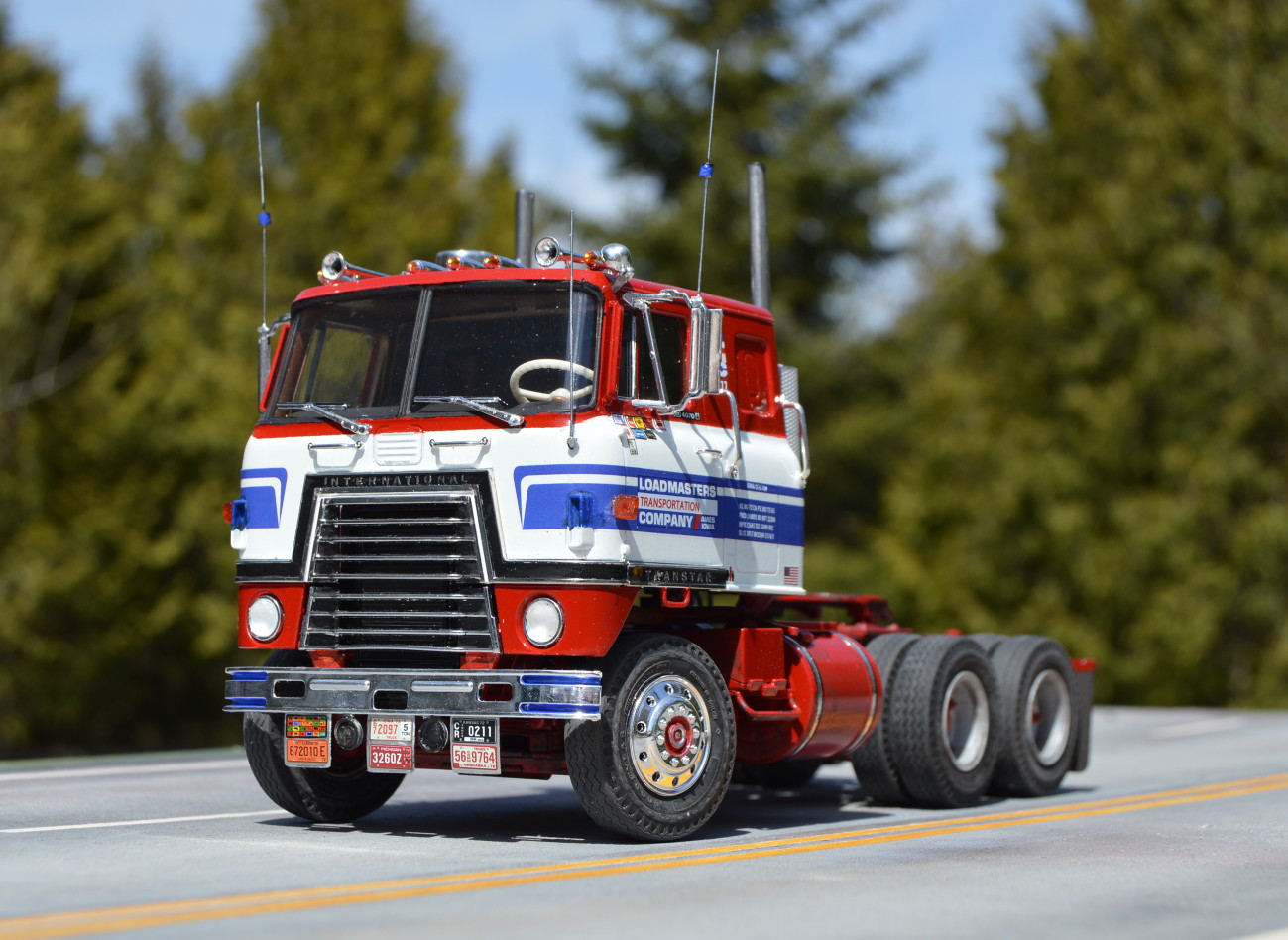 Photo: 1973 International Transtar CO4070A | Red White and Blue ...