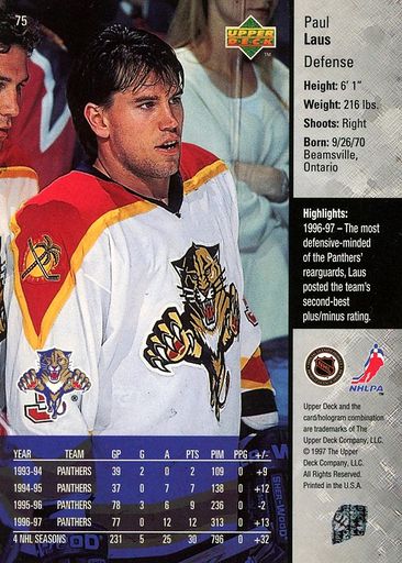 Geoff Courtnall autographed Hockey Card (St. Louis Blues, SC) 1995 Upper  Deck #128