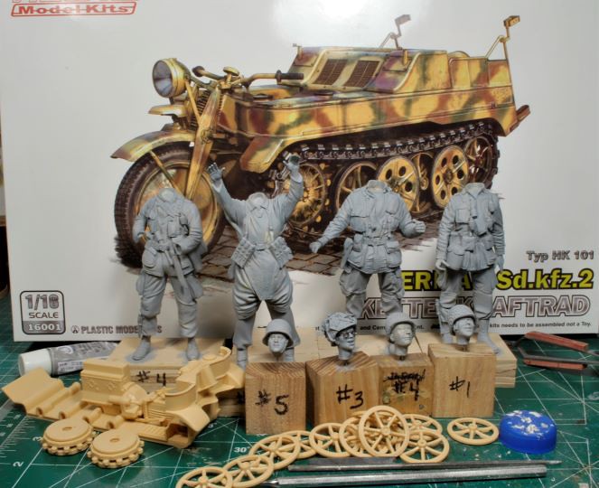 The Modelling News: Build Review: Tamiya's 1/35th scale German Sd.Kfz.2  Kettenkrad Mid Production kit.