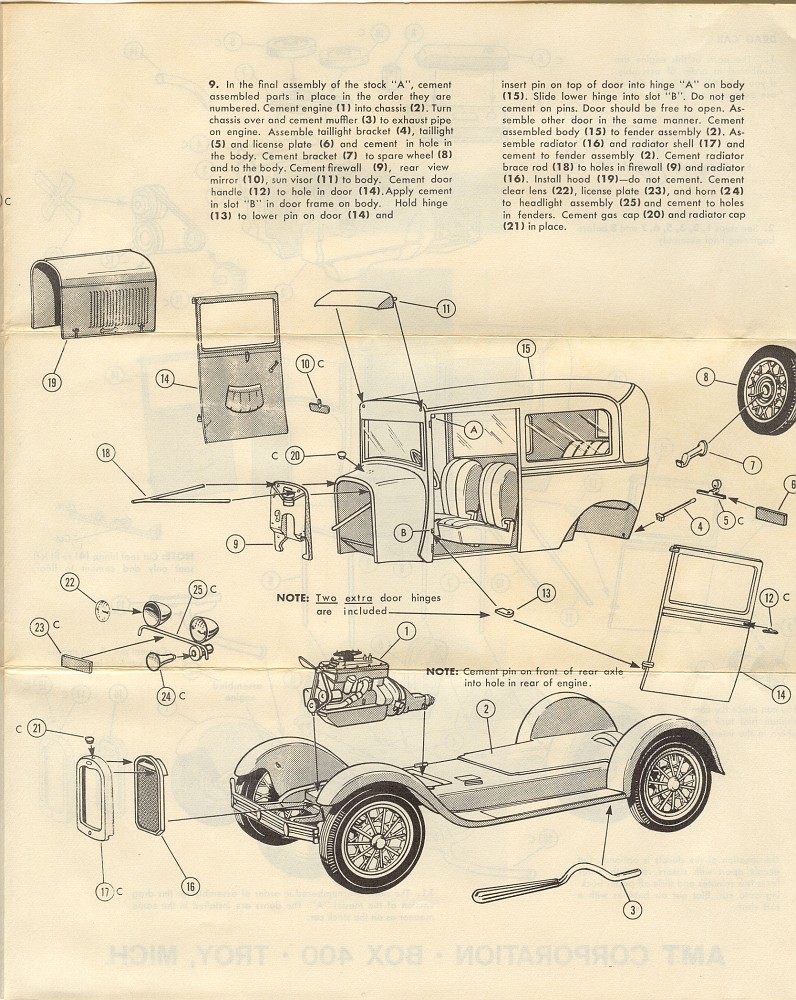 Photo: 28 A 03 | AMT 1928 Ford Model A Tudor #2128-150 album | DRASTIC ...