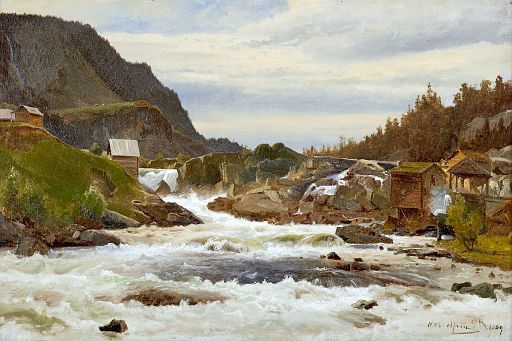 Näs River, Norway (1869)