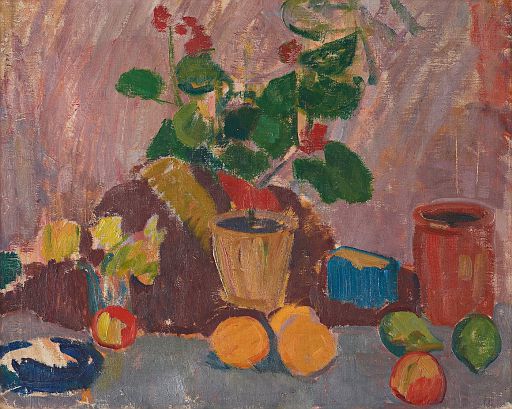 Still Life with Flowers and Fruit (undated)