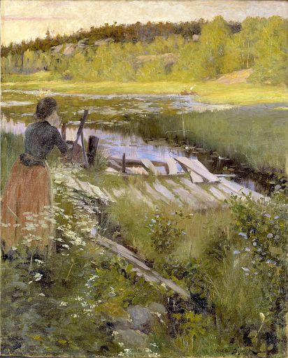 By the Lake. View from Balingsta (undated)