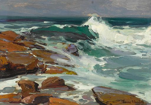 Waves along a Rocky Outcrop (undated)