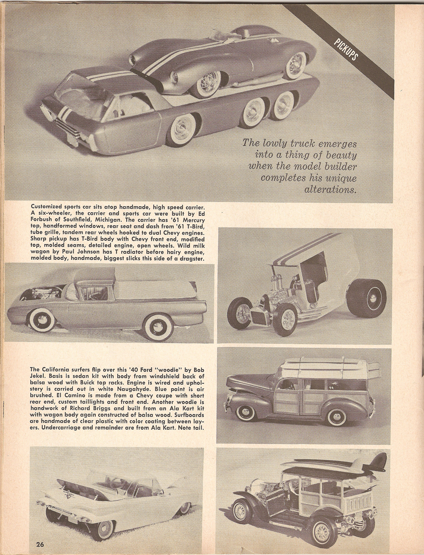 Photo: AMT Model Car Handbook pg 26 | AMT Model Car Handbook - 1962 ...