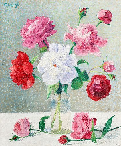 Vase of Roses and Peonies (undated)