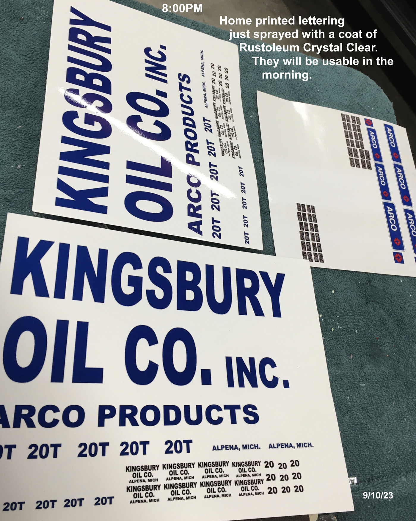 Photo: IMG 0067 lettering home printed 9 10 23 | What's on the bench ...