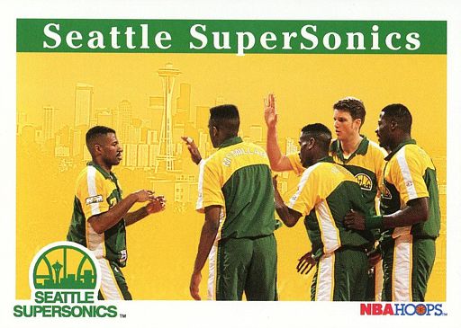 Rashard Lewis Sonic Boom Seattle Supersonics NBA Action Poster