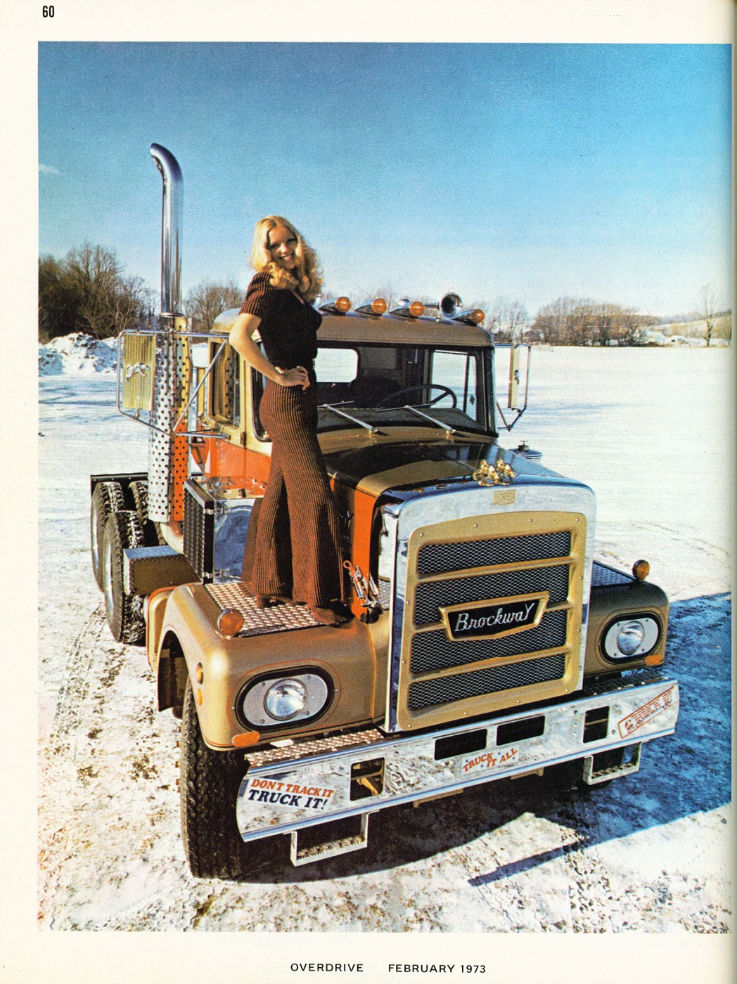 Photo: February 1973 Brockway | 02 Overdrive Magazine February