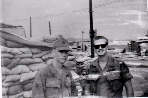 SP4 Robert Thornton, and me, at DAK TO, Vietnam, 1969.