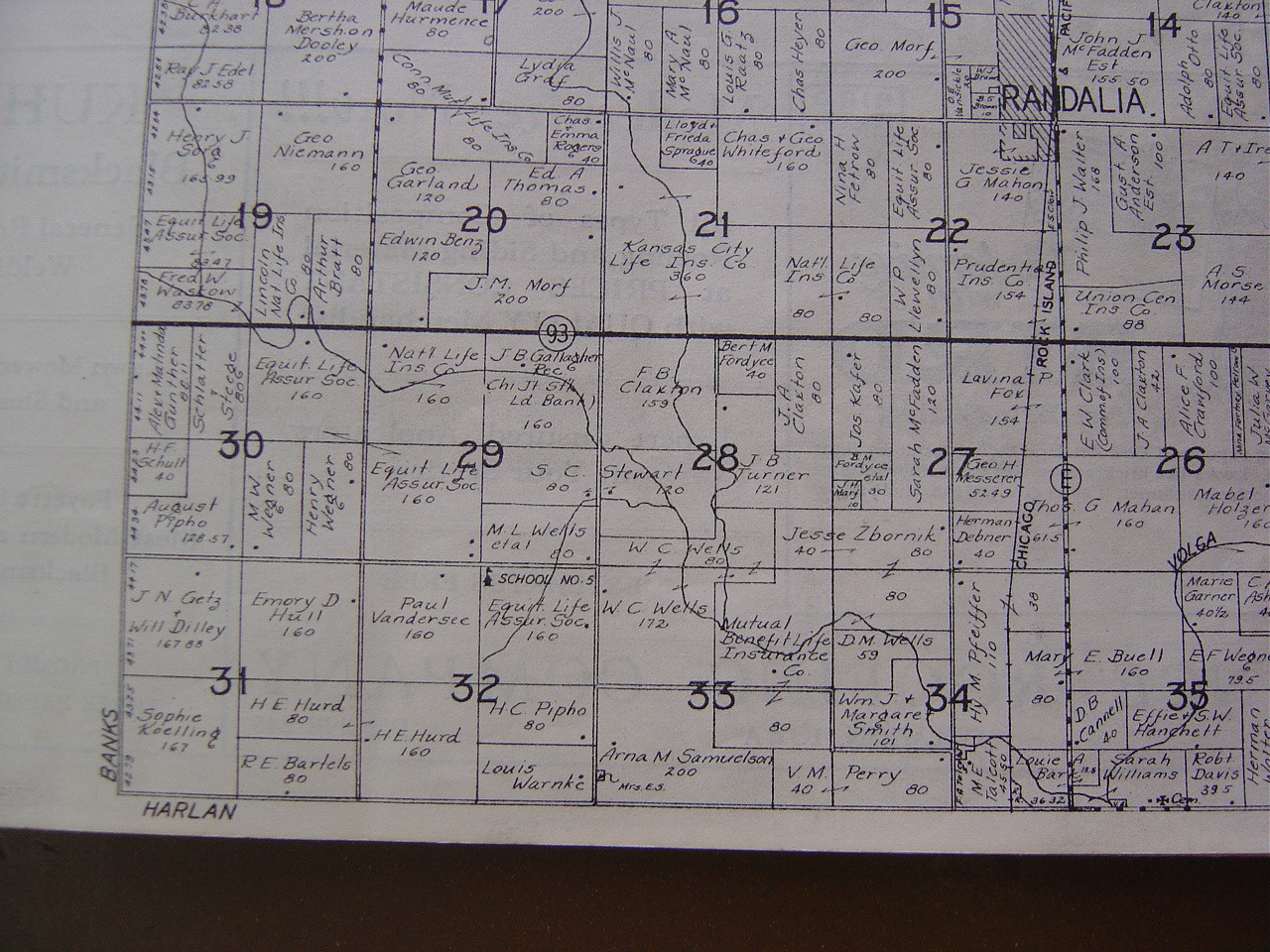 Photo FayCoIaPlat1938Center008 1938 Plat Fayette Co Iowa album