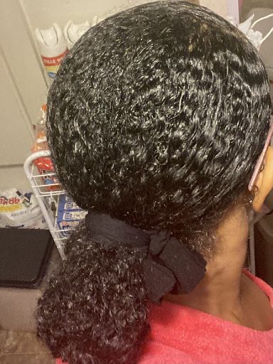 Close up of the back of the hair!