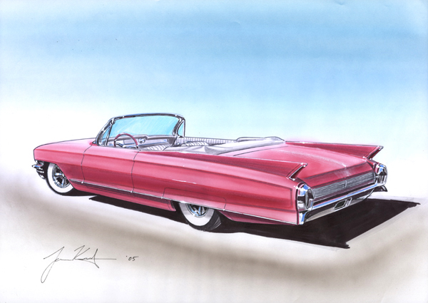 Photo: Cadillac 1962 | Janne Kutja Custom Car art album | Rik