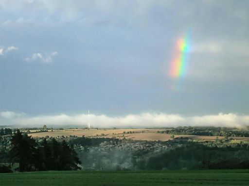 Herbstnebel im Sonnenschein