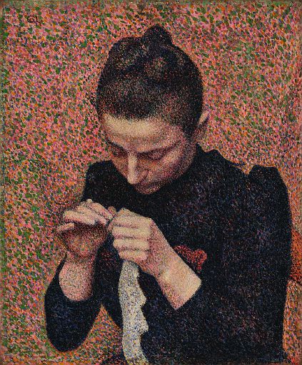 Girl Crocheting [Julie Lemmen] (1890)