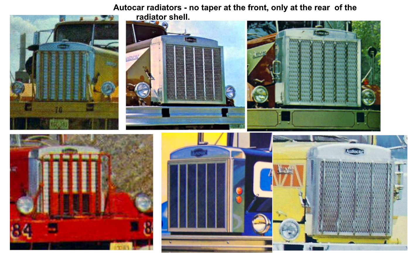 Photo: Autocar radiator shells | What's on the bench recently - or a ...