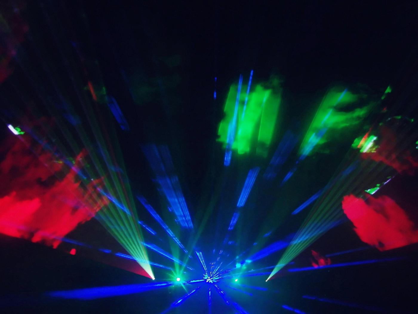 Lasershow im Kurpark