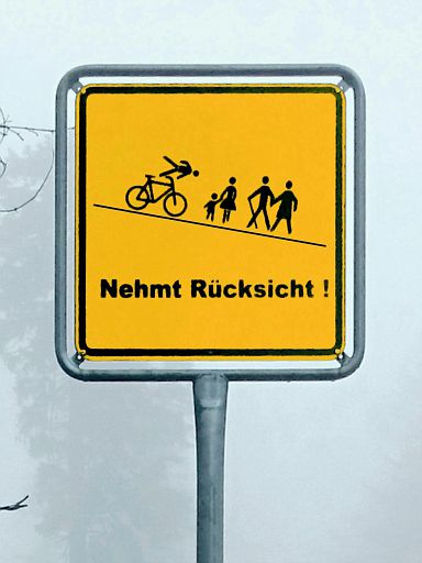 Nehmt Rücksicht!