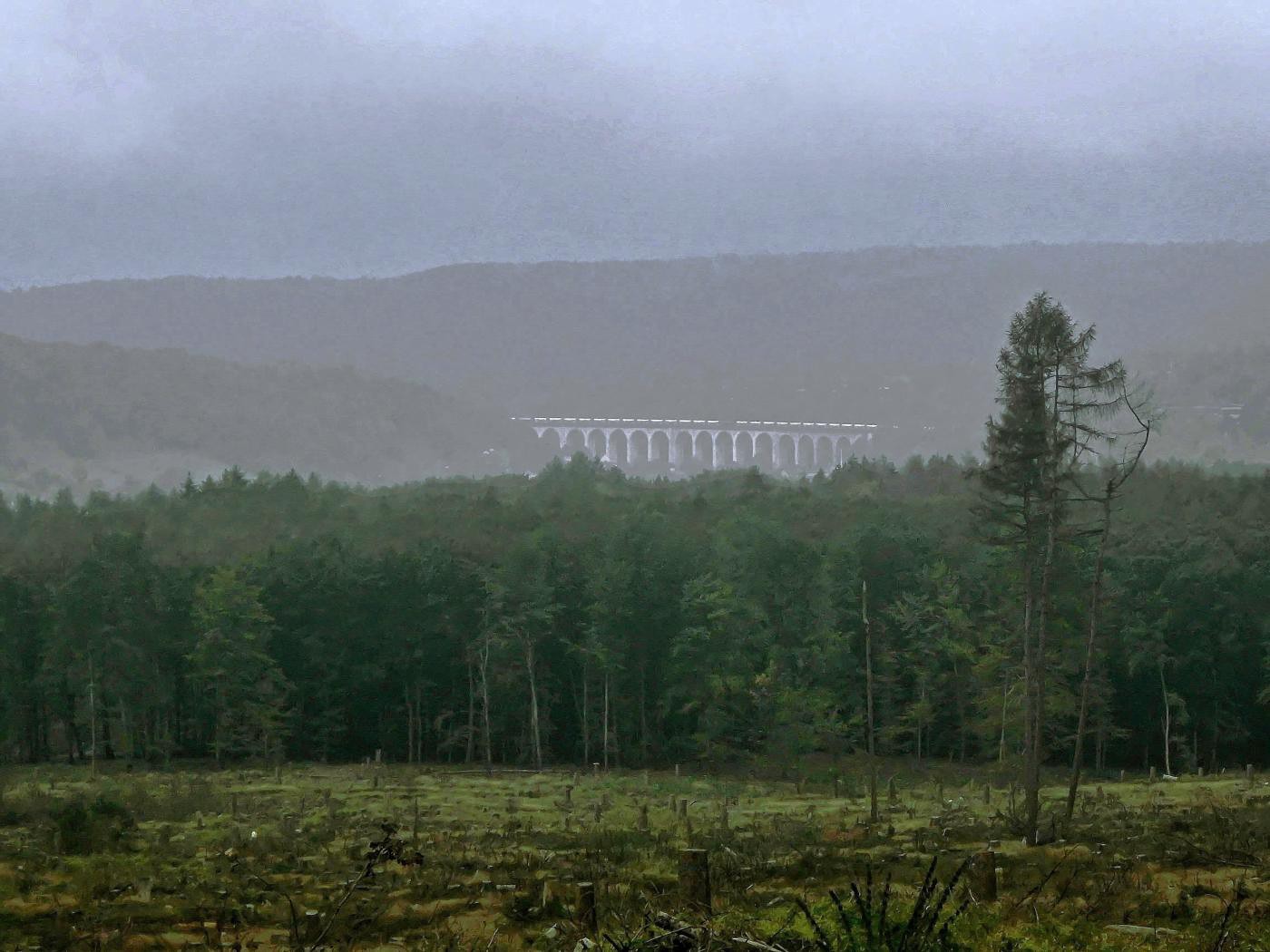 Blick vom Trötenberg auf den Viadukt Altenbeken