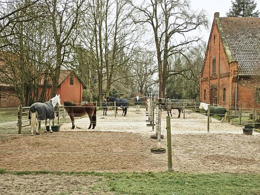 An den Stallungen