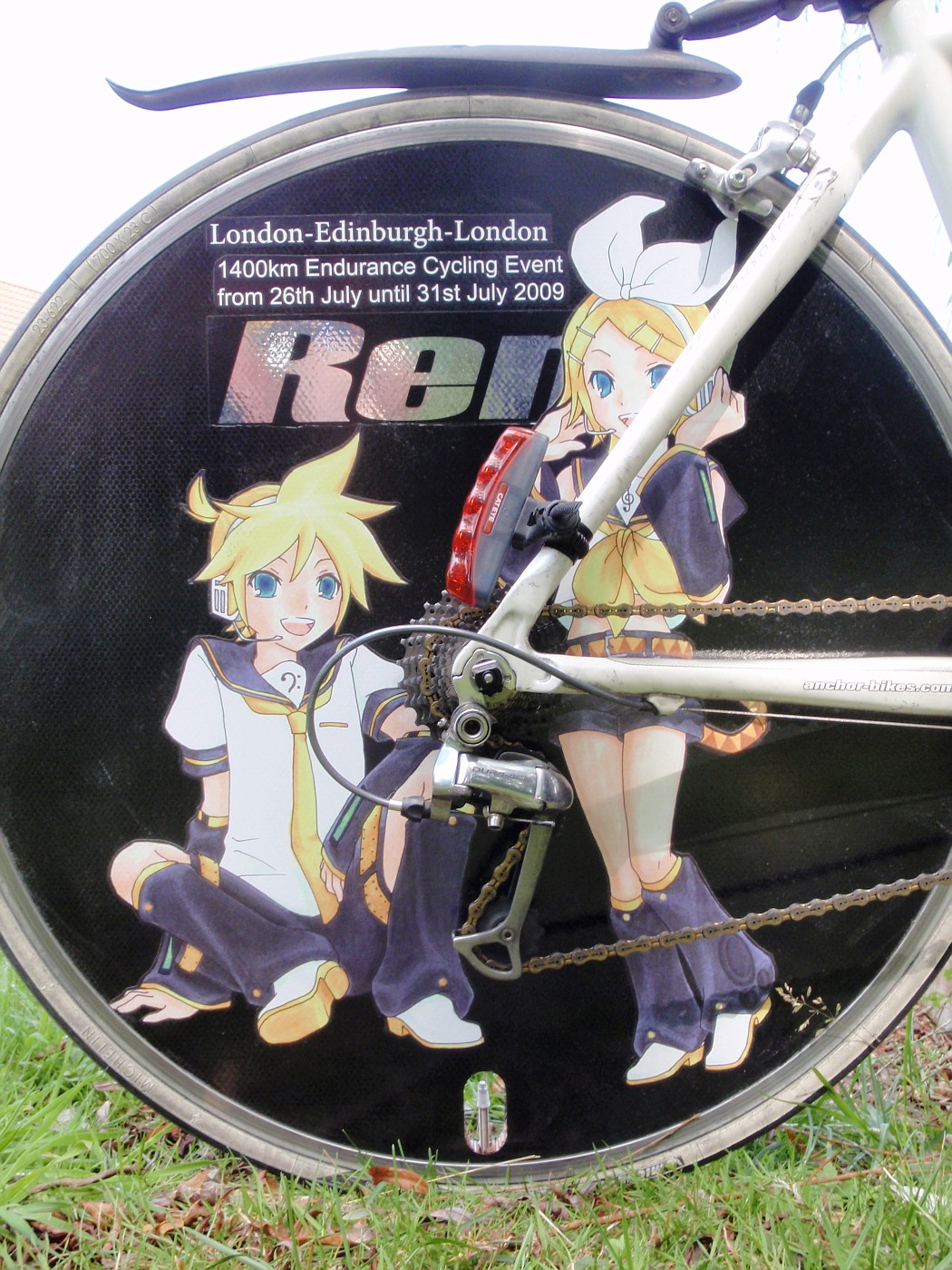 Disk rear wheel
