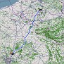Route Brüssel-Paris-Brüssel
