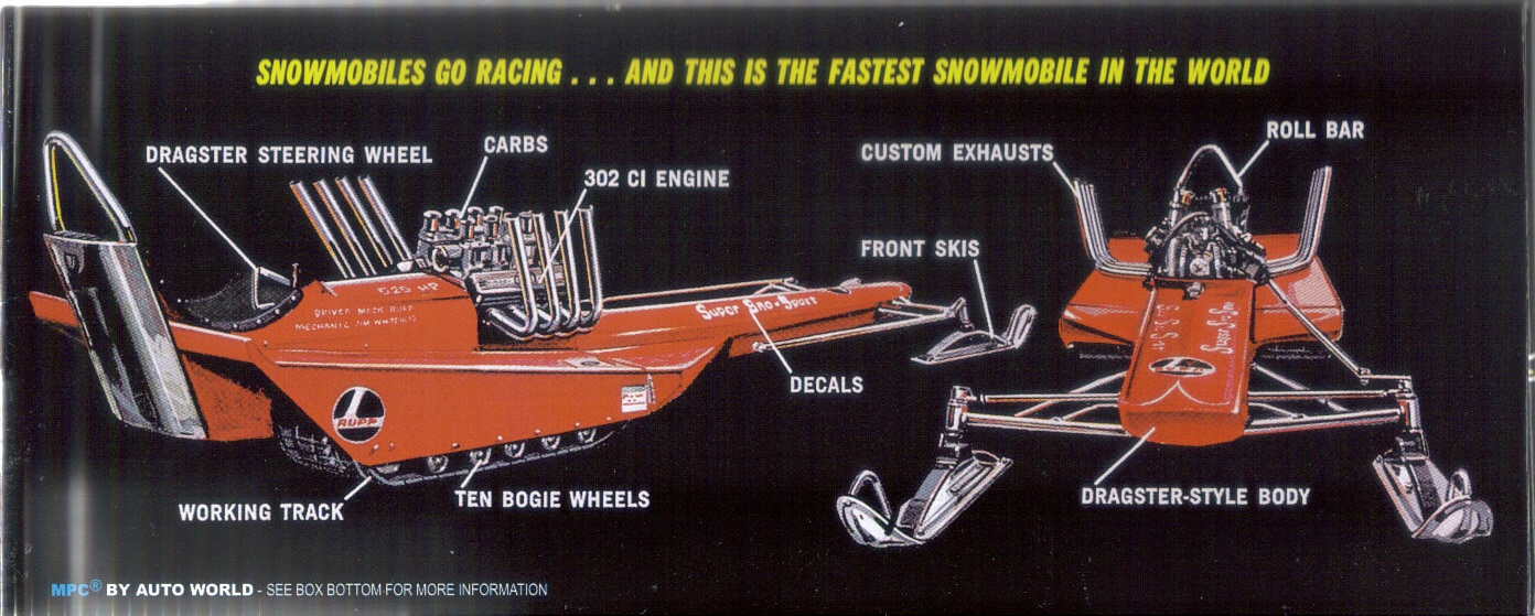 Photo SnoSport04 MPC Rupp Super SnoSport Dragster Snowmobile MPC